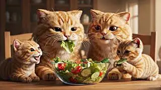 Mama Cat Trims Fur on the Farm and Makes Tiger Hat For Kittens At Home🐾🎩🐯