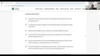 1st Letter of Saint John, Chapter 3, Confidence before God