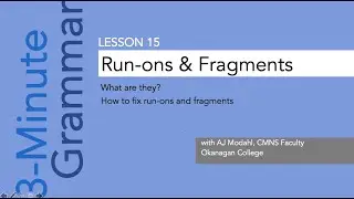 RunOns 3MinuteGrammar L15