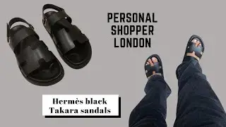 Herm&egrave;s Black TAKARA sandals 2020
