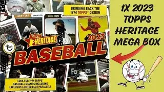 ⚾🔥BLUE SPARKLES🔥⚾1x - 2023 TOPPS HERITAGE MEGA BOX💲💲LOW COST RIPS💲💲
