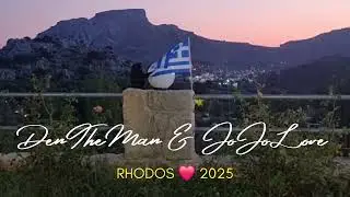 Rhodos Archangelos Greek cats playing