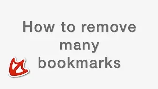 How to remove many bookmarks from your account at Grabduck
