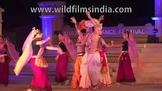 Manipuri Classical Dance by Sinam Basu Singh at Khajuraho Dance Festival