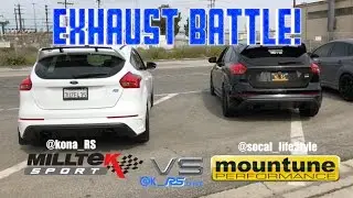 Ford Focus RS exhaust battle! Milltek vs Mountune