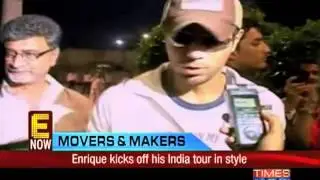 Enrique Iglesias Arrives in India - Times Now 2012