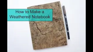 DIY Notebook Cover in Under 3 Minutes | Mixed Media | Art Journal | Potions Book | Halloween Decor