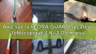 Avis sur la FLORA GUARD s&eacute;cateur t&eacute;lescopique 1,4&ndash;3,05 m pour branches et rameaux frais, scie &agrave; arbr