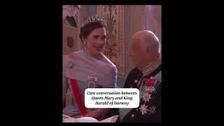 Cute conversation between Queen Mary and King Harald of Norway