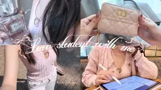 ⚖️Law student with me 🎀: นั่งอ่านหนังสือแม้ในวันว่าง จัดกระเป๋าไปนั่งสตาบัค study w// me *