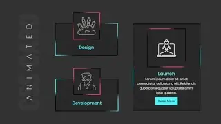 How To Make Responsive Animated Service Section Card UI Design Using HTML & CSS