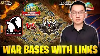 Top 9 Th14 World Championship Day 3 Bases | QueenWalkers VS J.X Tiger | BADZINGER VS Tribe Gaming |
