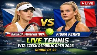 Brenda Fruhvirtova vs Fiona Ferro 🎾LIVE TENNIS WTA CZECH REPUBLIC OPEN 2026 | Round Of 32