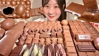 ASMR Замороженный шоколад🍫【русские субтитры】【Mukbang/ Eating Sounds】