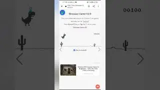 How to get unlimited score in chrome dino game #Hindi #shorts #Trick