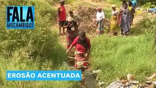 Erosão acentuada ameaça destruir infraestruturas nos bairrros Nkobe e Matola Gare @PortalFM24