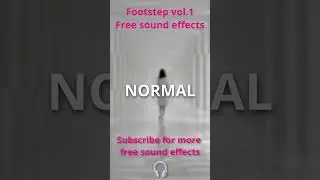 Footstep Sound effect Vol 1 Track5 #soundeffects