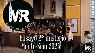 Ensayo 2° de costaleros de la cuadrilla del misterio de Monte-Sión en 2025.