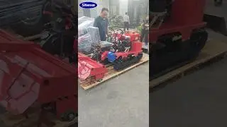 Mini Crawler Tractor with Micro Rotavator #rotarytiller #tractor #minitractor #cultivator #tiller