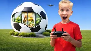 🕹️ Ne ASCUNDEM &icirc;n casa lui MESSI &icirc;n formă de MINGE ⚽ &icirc;n viața reală 🏠