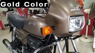 Hero Splendor Plus Matte Shield Gold Color With Mobile Charging Port Update 2022