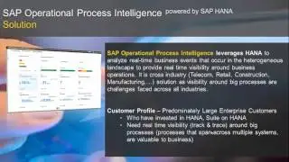 SAP Operational Process Intelligence Overview Demo