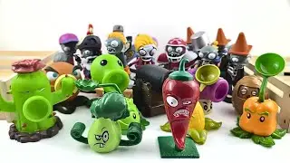 PLANTS VS ZOMBIES Toys ASMR | PVZ Toys Review | Sunflower Peashooter vs Zombies