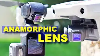 This one lens makes the DJI Mavic Air 2 & Osmo Pocket Cinematic!  Anamorphic Lens Freewell - Review