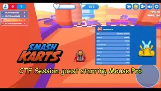 Smash Karts: CTF with Dabot and Mousepro in Tunnels