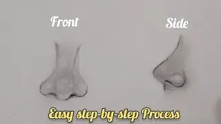 How to draw nose from different angles ?👃| Step-by- Step Process ✏️|