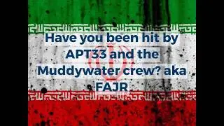 FAJR MOIS MUDDYWATER APT33