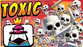 FOR THE 1ST TIME in CLASH ROYALE HISTORY! DOUBLE GRAVEYARD DECK 💀