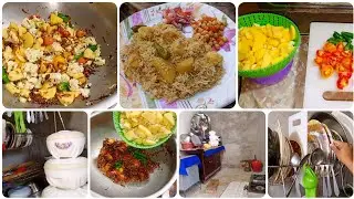 Sunday Funday Cooking Up a STORM with Vegetable Pulao? Everyday Kitchen Cleaning
