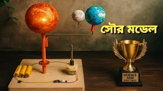 Earth & Moon Rotation Model Science Exhibition Project Working Model। বিজ্ঞান মেলার প্রজেক্ট তৈরি 