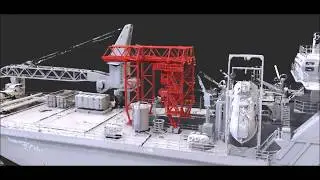 Handling Tower Moon Pool Seabex One Haller3D.com Schiffsmodell