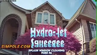 HYDROJET squeegee by splash window cleaning york pa -Johnny Kimmel