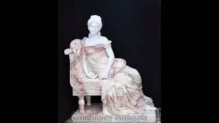 Lifesize Marble Maiden Statue   Seated Italian Female    Canonbury Antiques