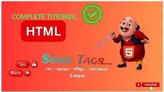 🚀Html tags || P tag || Span tag || Pre tag || html tutorial 💫 #htmltag #tags #motupatlu