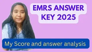 My EMRS Score #emrs2025 #emrsanswerkey #emrscutoff 
