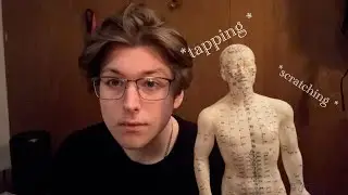 ASMR aggressive tapping acupuncture doll