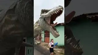 DINOSSAURO GIGANTE 😱😱#shorts #funny