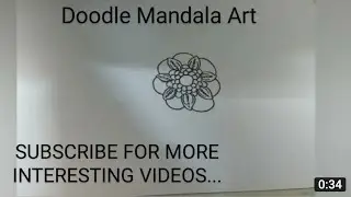 Doodle Mandala Art #1 | Designer Art | Modern Art | Easy Drawing | BrightArtSpot