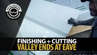 How To Install Valley At Eave. EASY Video: Cutting + Finishing Ends Of Metal Roofing Valley Trim.