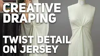 Twist Detail on Jersey with Creative Draping