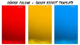 Colour Change + Smoke effect Template || Free template for editing || creator honey