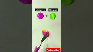 The Allure of Warm Purple & Mint Green Art