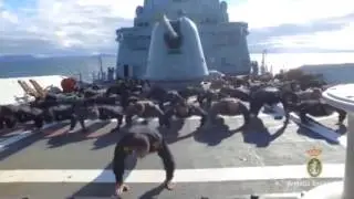 Desde aguas escocesas, la fragata 
