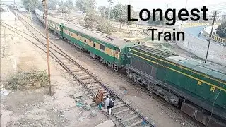 Longest Train Multan Cantt Railways Station Pakistan Railways