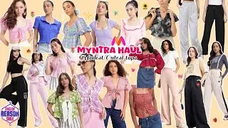 Myntra tops and bottom haul˚ʚ🧸ɞ˚| Cute/Modest outfits 𓇼📷 ༘ | Summer haul✨#myntra #myntrahaul#ytvideo