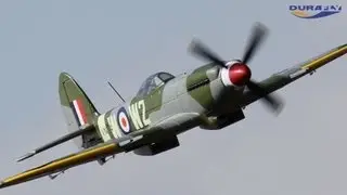 Durafly Supermarine Spitfire Mk24 V2 with Retracts/Flaps/Nav Lights 1100mm (43